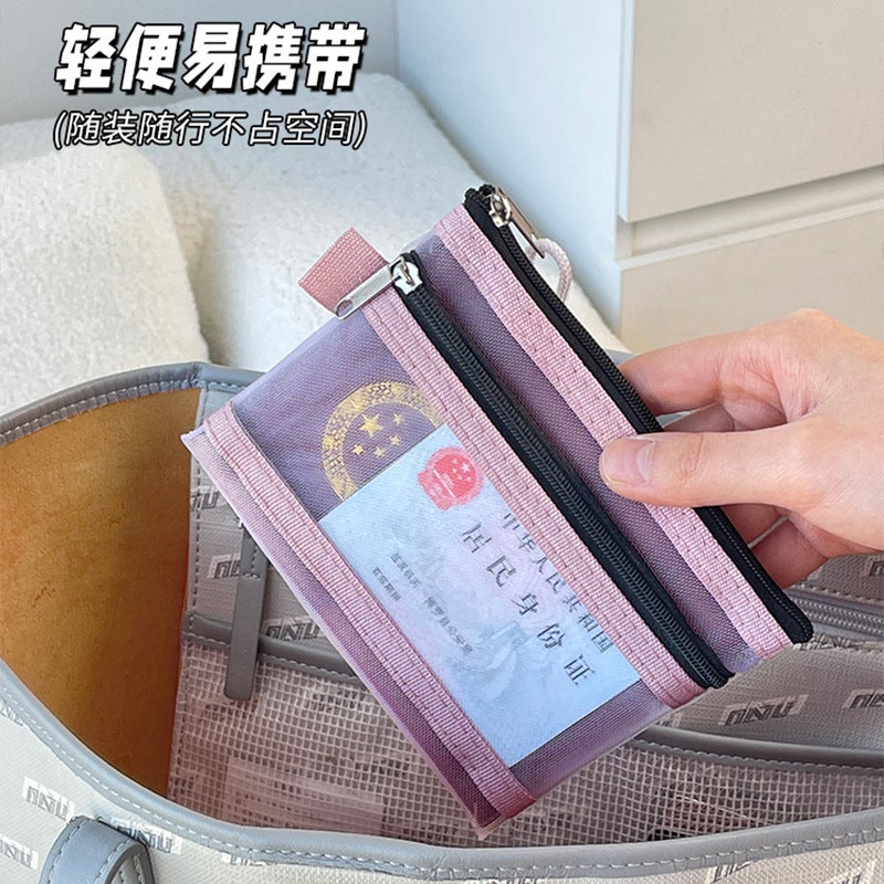 Passport Cosmetics Bag, Portable Boarding Pass, Coin All-In-One Card Holder, Protective Cover, Portable Id Card Bag For Overseas Travel - Image 5